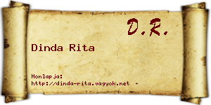 Dinda Rita névjegykártya